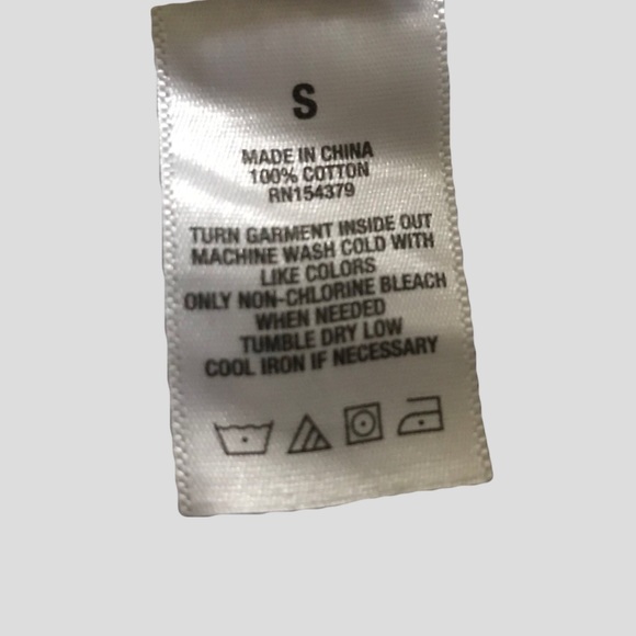 Aeropostale White Side Tie Cropped Tee Size S - Picture 5 of 5